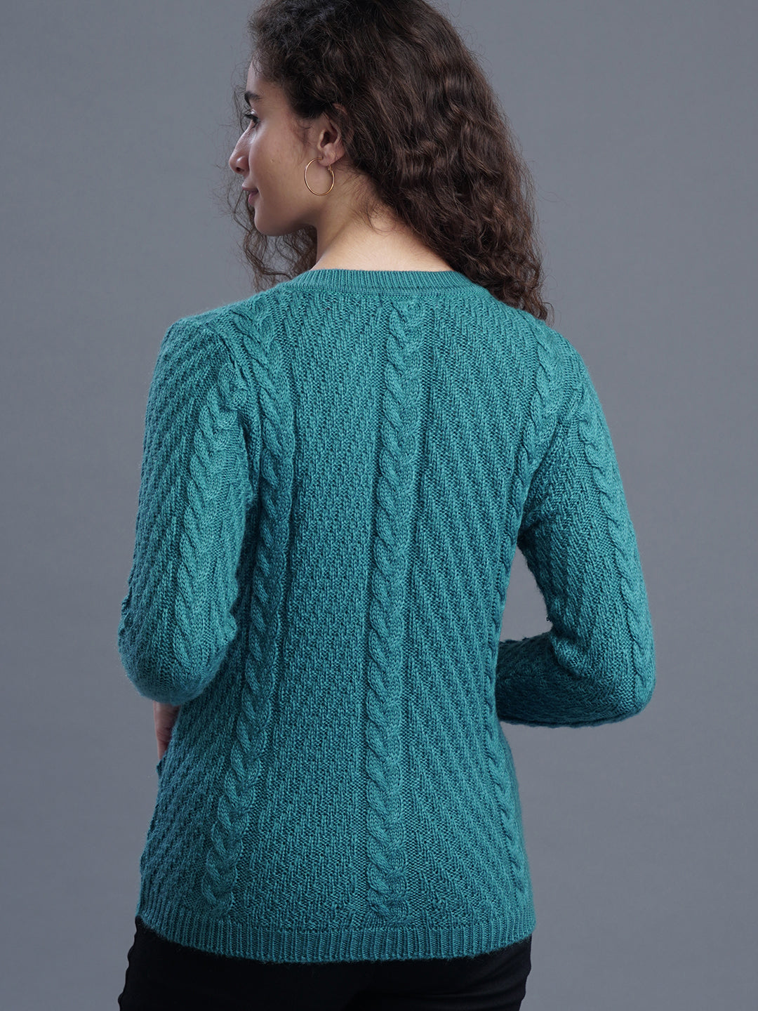 Meadow Mist Round-Neck CARDIGAN