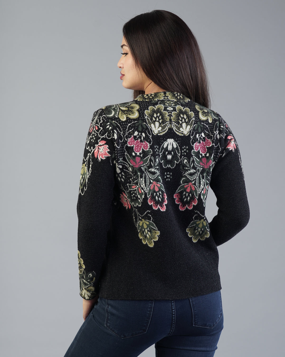 Lucia Jacquard Cardigan