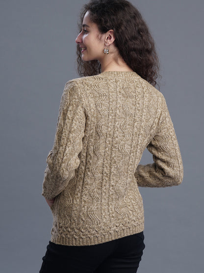 Sandstone V-Neck CARDIGAN