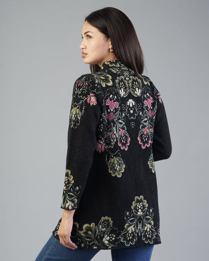 Vivian Jacquard Cardigan