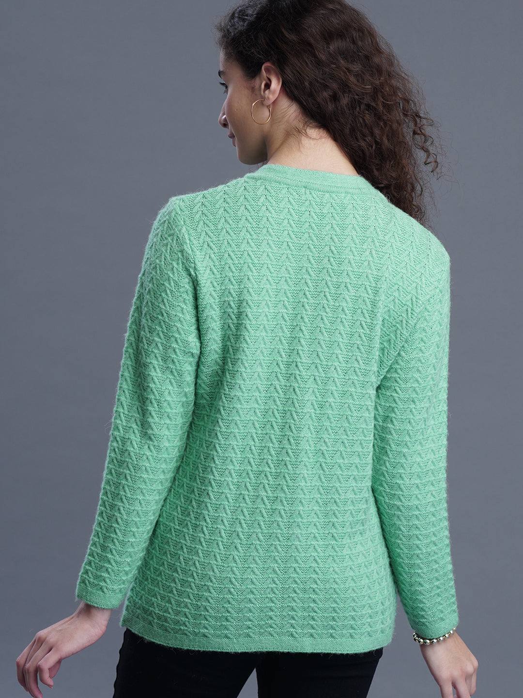 Snug Loop Round-Neck Cardigan
