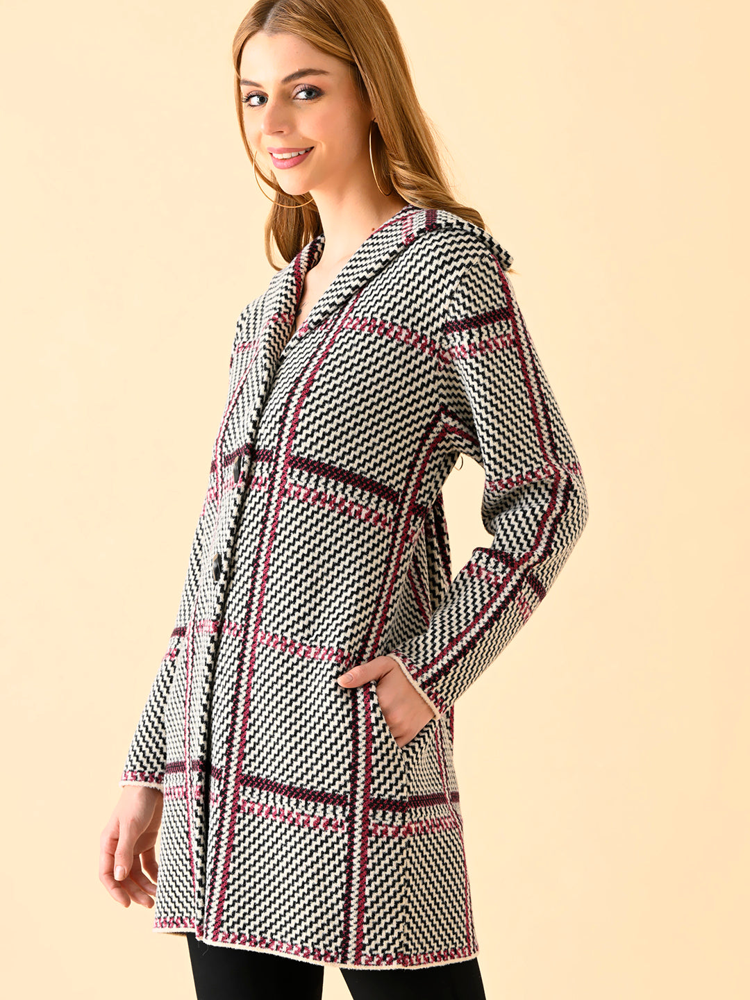 Tailored Longline Knit Cardigan
