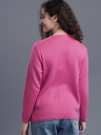 Twilight Bloom Jacquard Cardigan