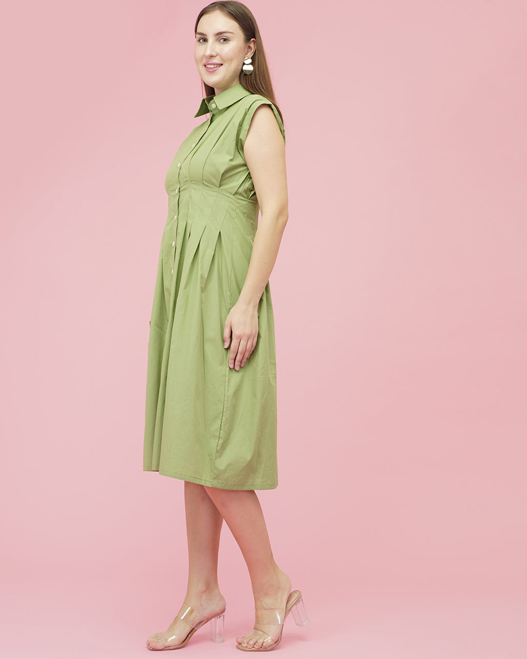 Sage Serenity Midi Dress