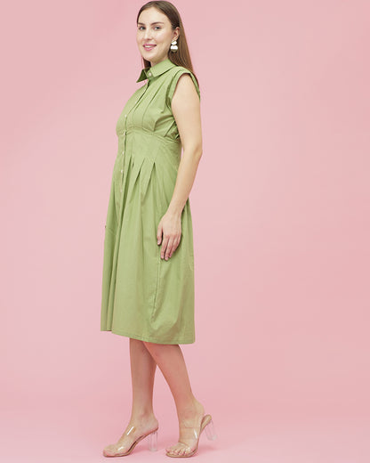 Sage Serenity Midi Dress
