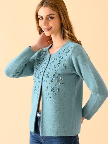 Smoky Quartz Ribbed Turtleneck