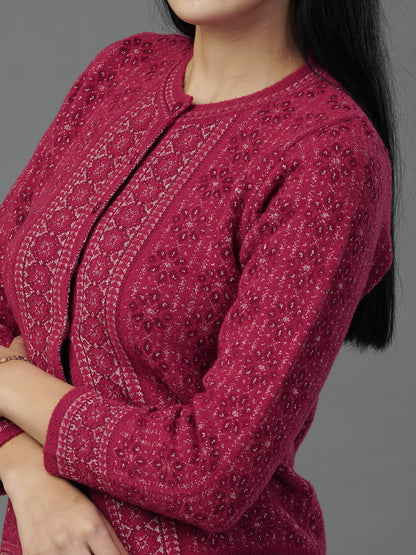 The Deep Garnet Heritage Knit