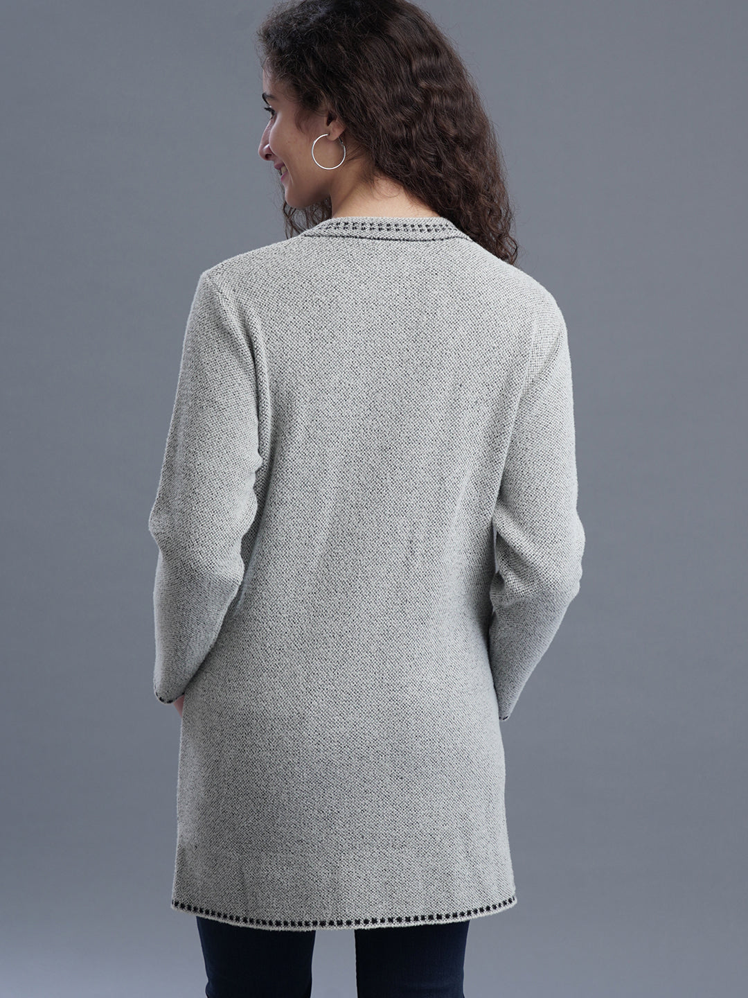 Elegant Long Jacquard