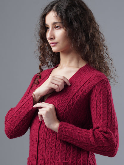 Virsa Cozy Cable Knit Cardigan