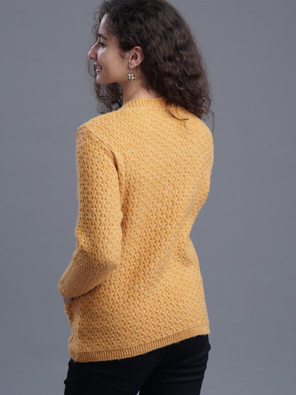 Golden Ember V-Neck CARDIGAN
