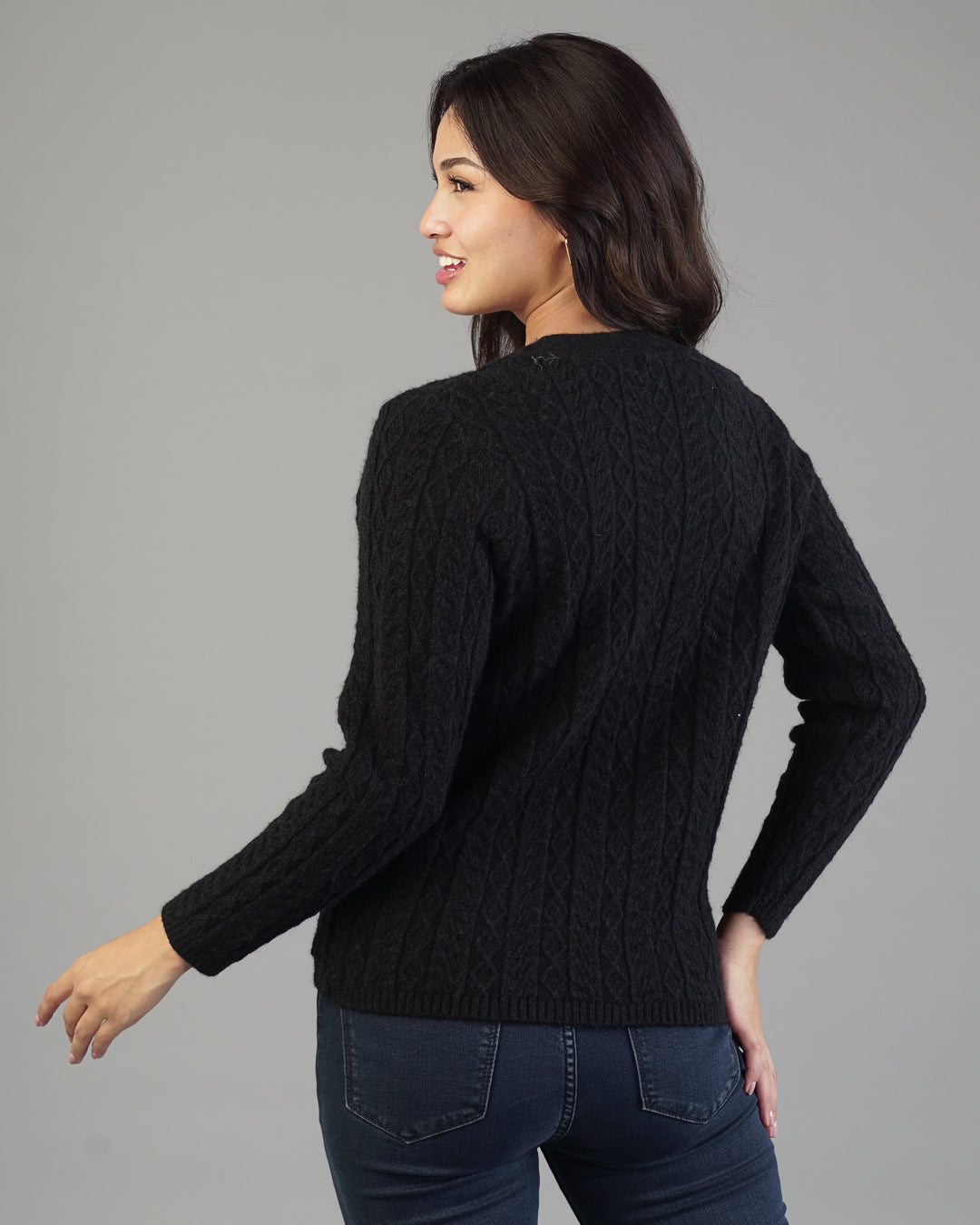 Leona V-Neck Knit Cardigan