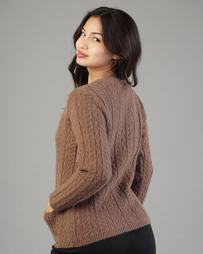 Leona V-Neck Knit Cardigan