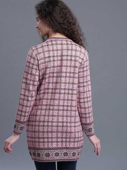 Emerald Echo Jacquard CARDIGAN