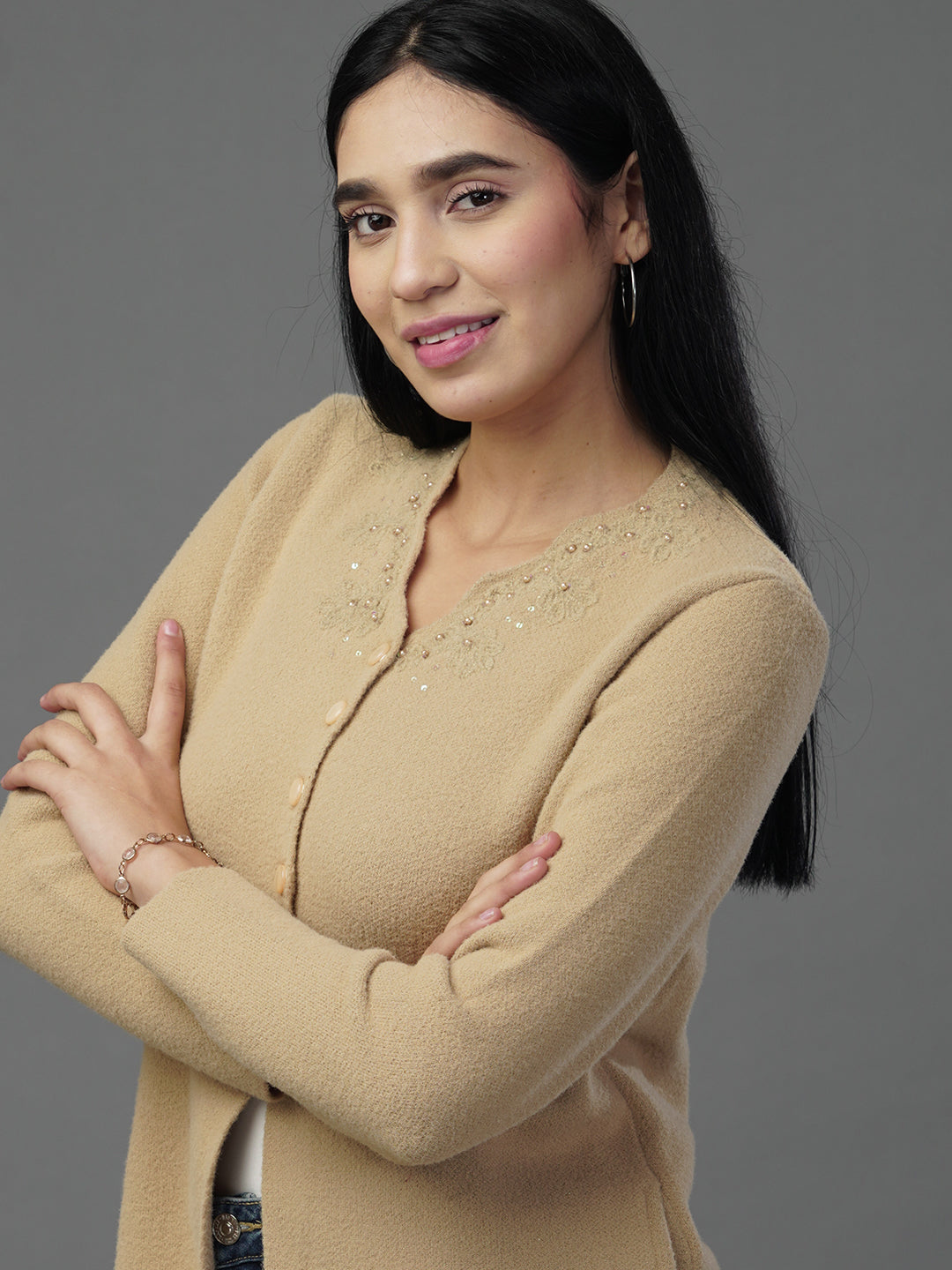 The Sand & Silk Rose Jacquard