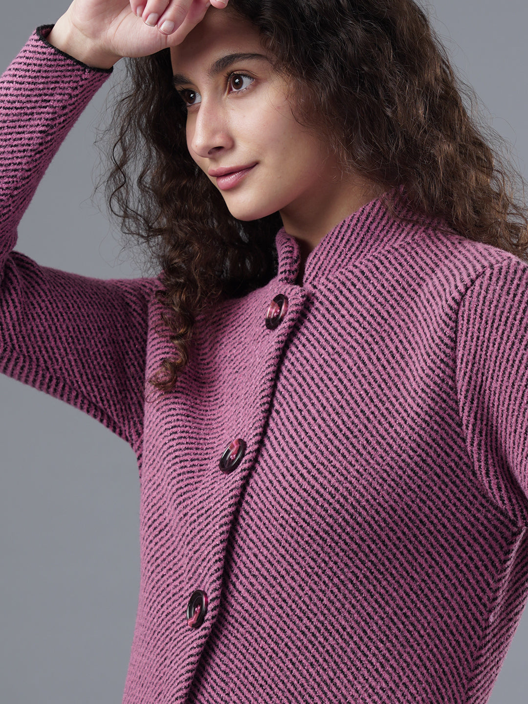 Virsa Textured Knit Longline Cardigan