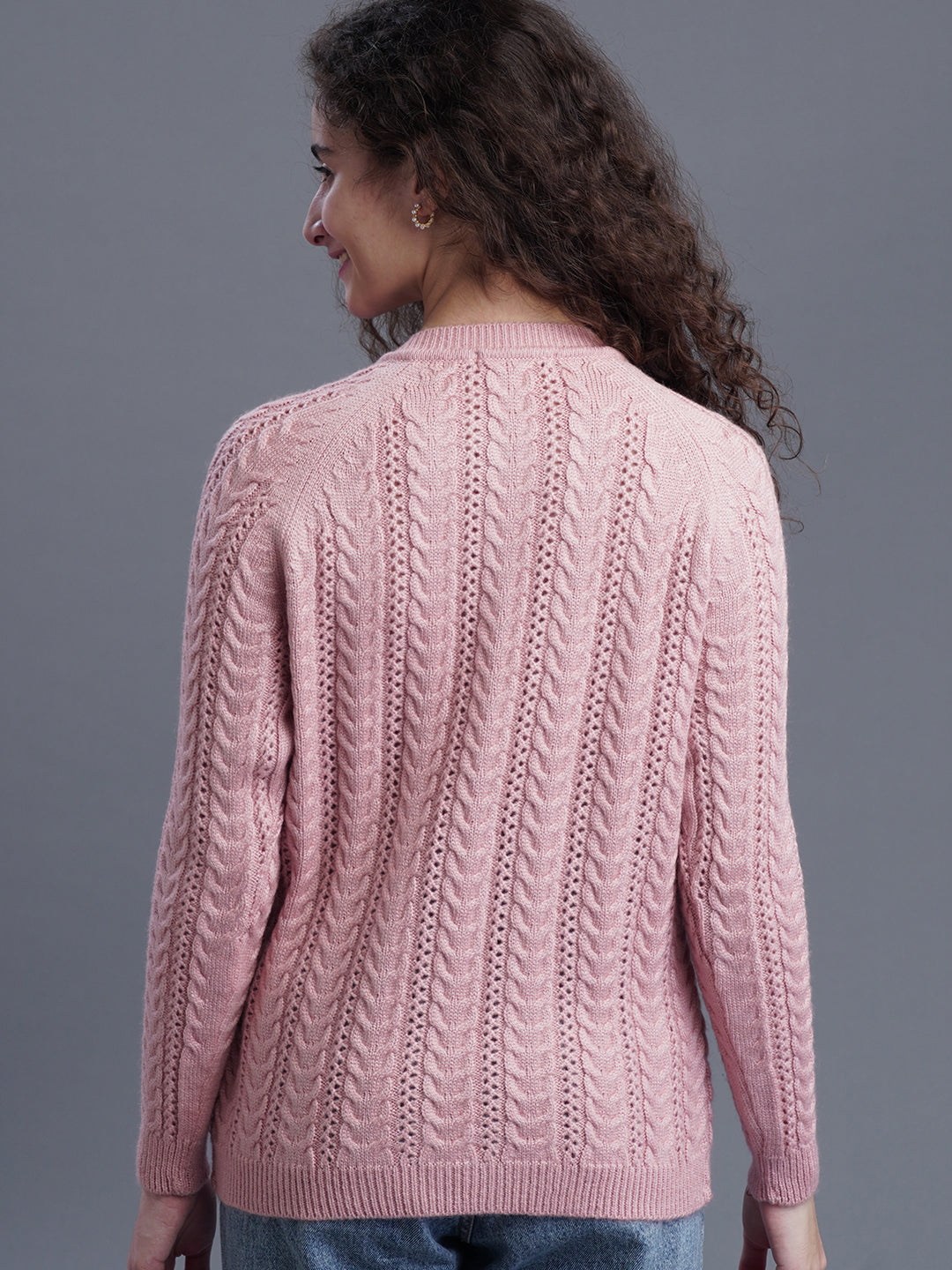  LunaKnit Round-Neck Cardigan