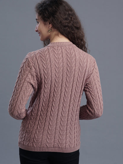 Classic Knit Round-Neck CARDIGAN