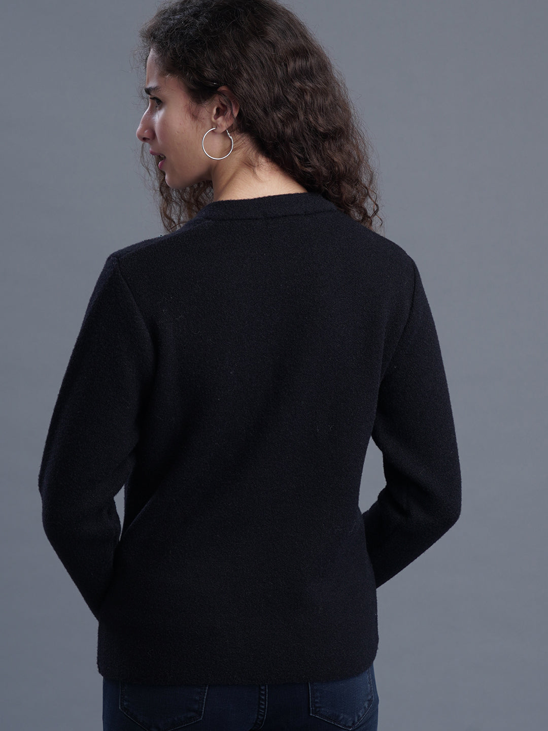  Evening Weave V-Neck Cardigan