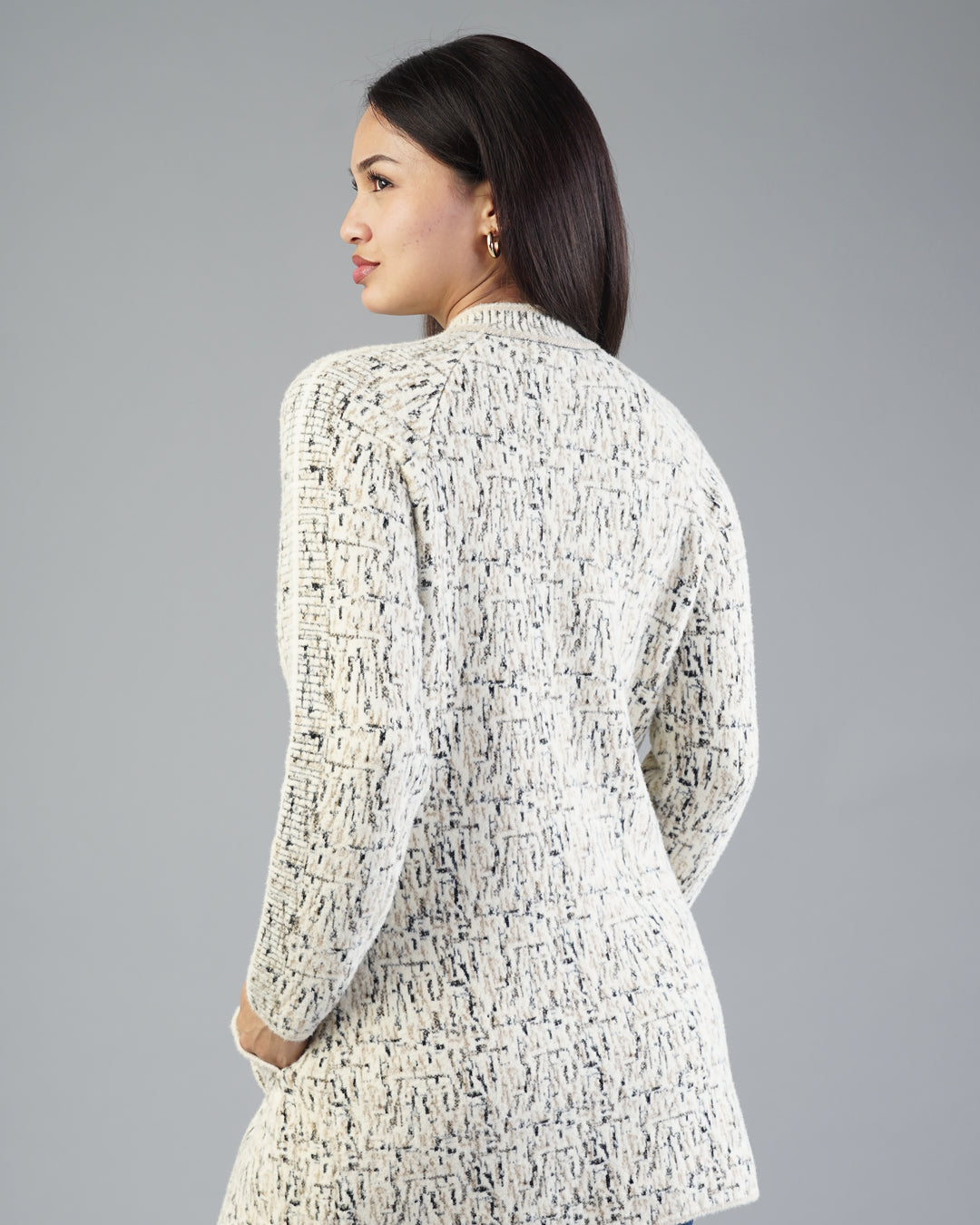 Gabrielle Jacquard Cardigan