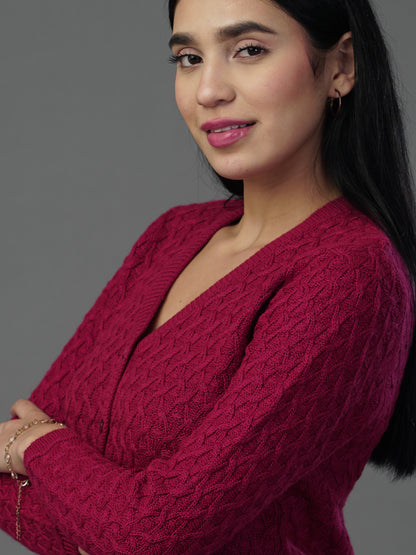 Virsa Venice Velvet Self Cardigan
