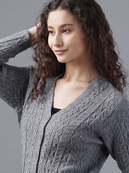 Virsa Cozy Cable Knit Cardigan