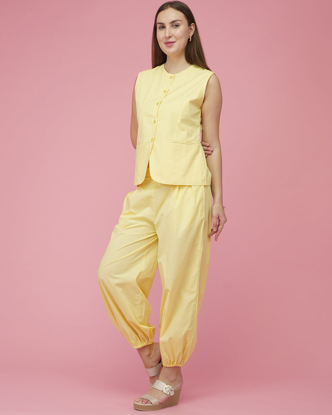 Virsa Lemon Sorbet Lounge Set