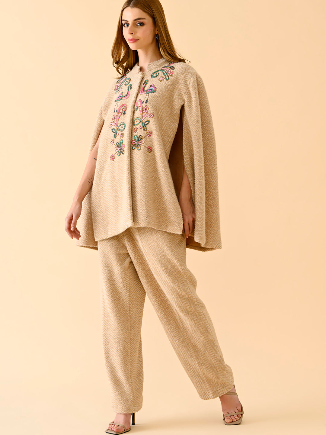 Sandstone Serenity Embroidered Co-Ord