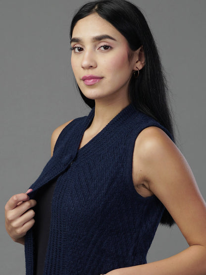 Nautical winter Sleeveless Cardigan