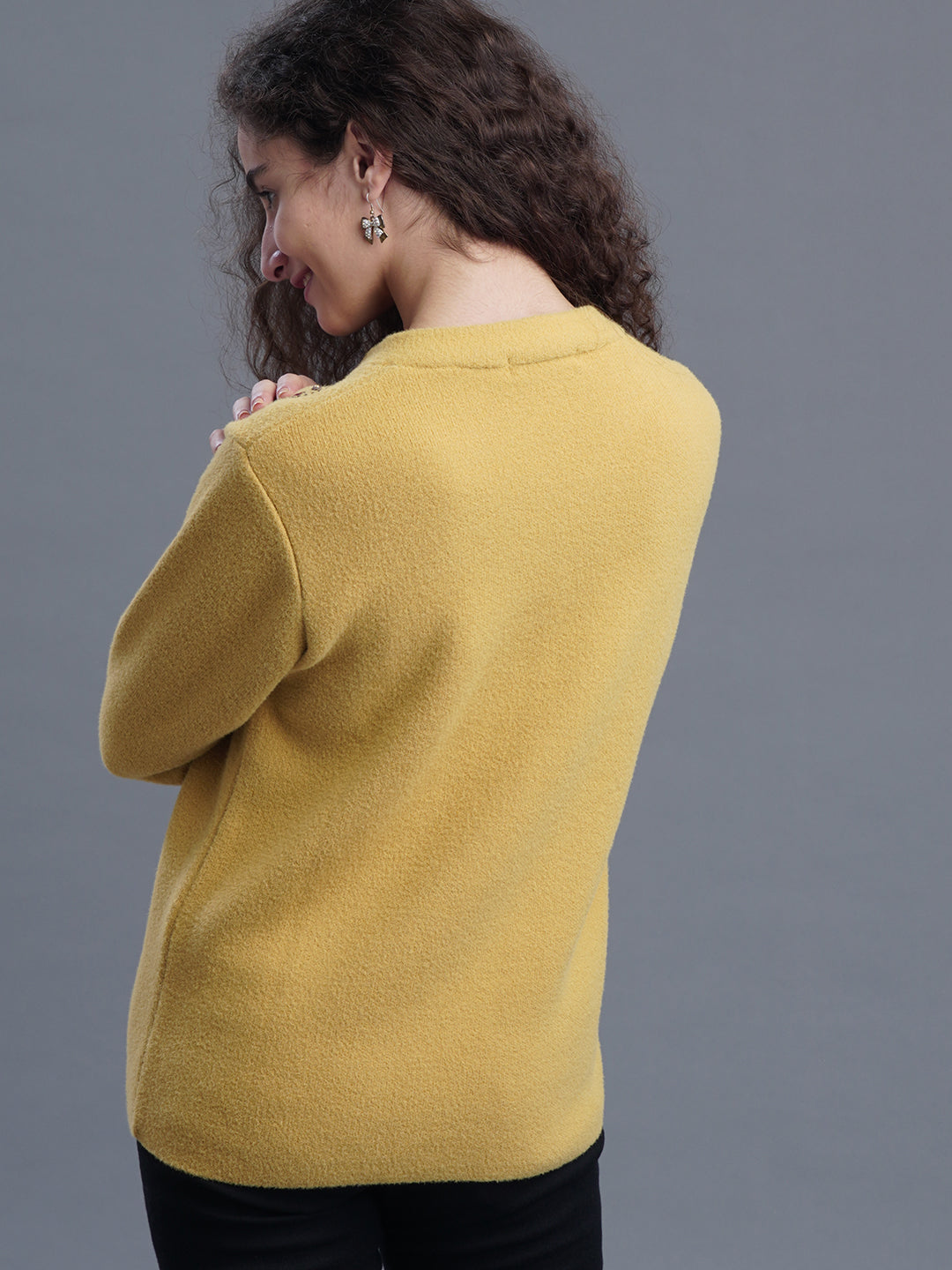  Evening Weave V-Neck Cardigan