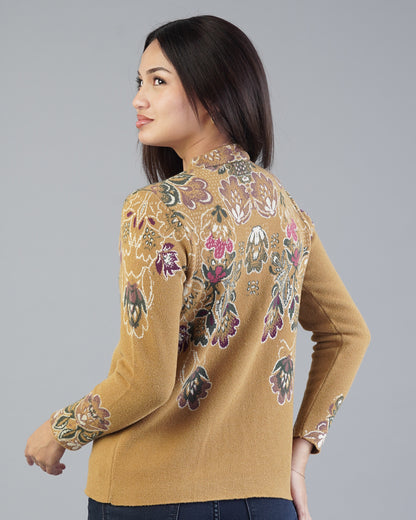 Lucia Jacquard Cardigan