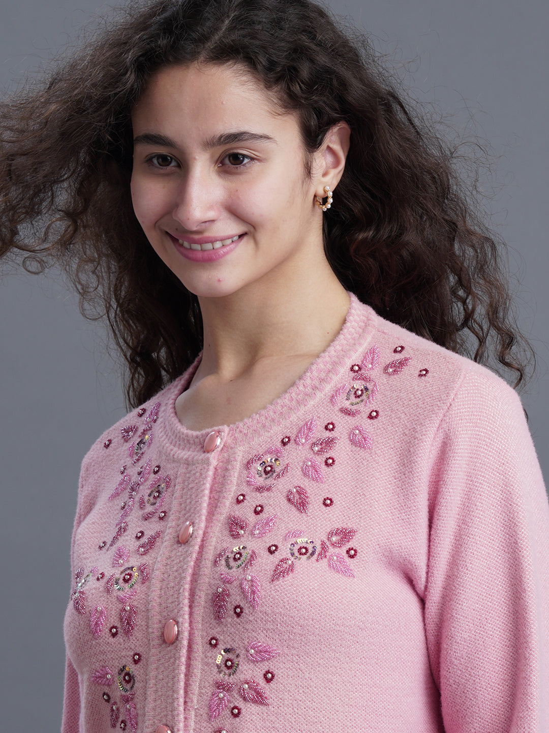  IvoryTide Jacquard Cardigan