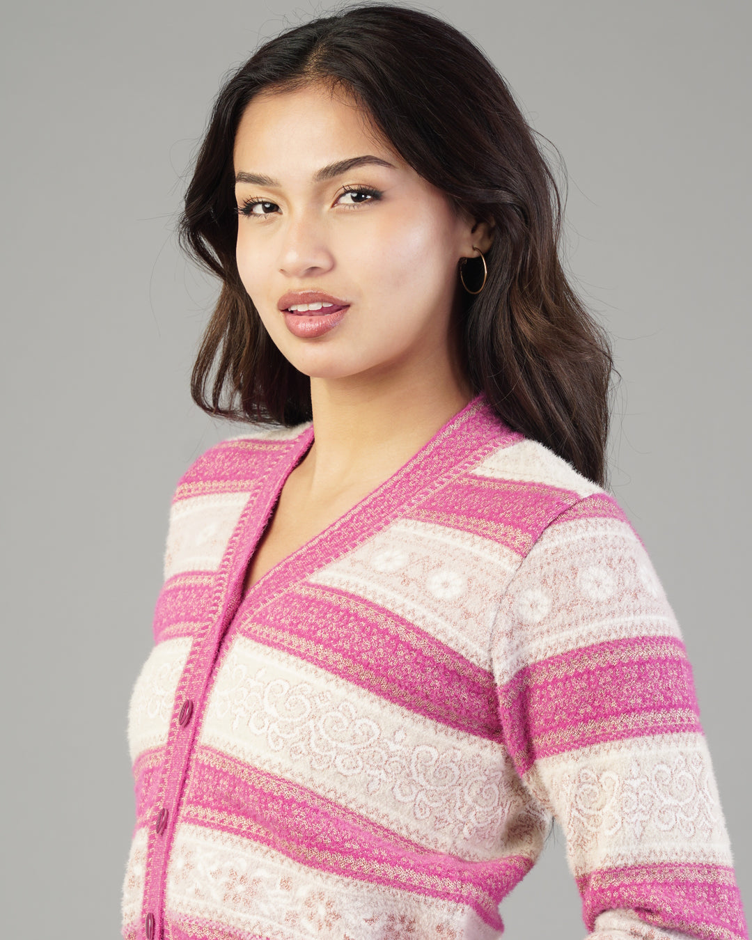 Valeria Jacquard Cardigan