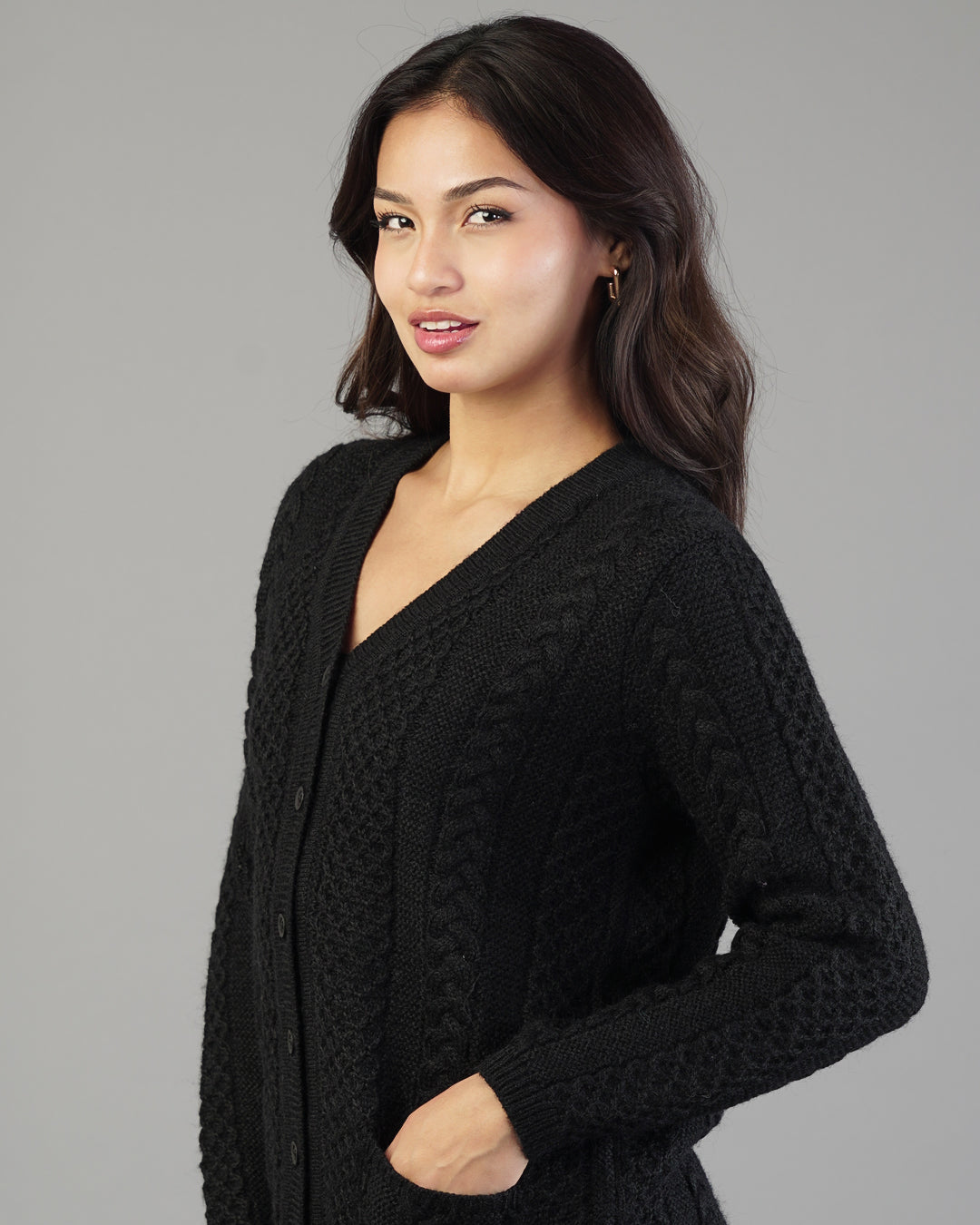 Livia V-Neck Knit Cardigan