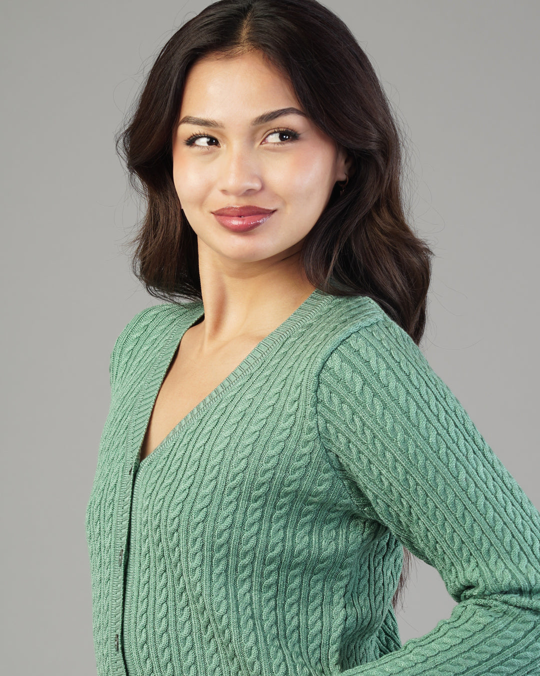 Dalia V-Neck Knit Cardigan