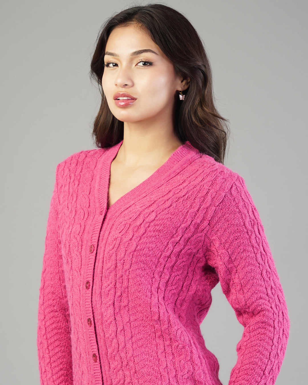 Iris V-Neck Knit Cardigan
