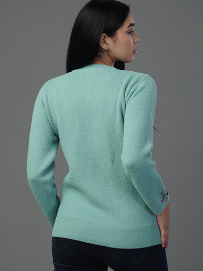 The Azure Mist Jacquard Knit