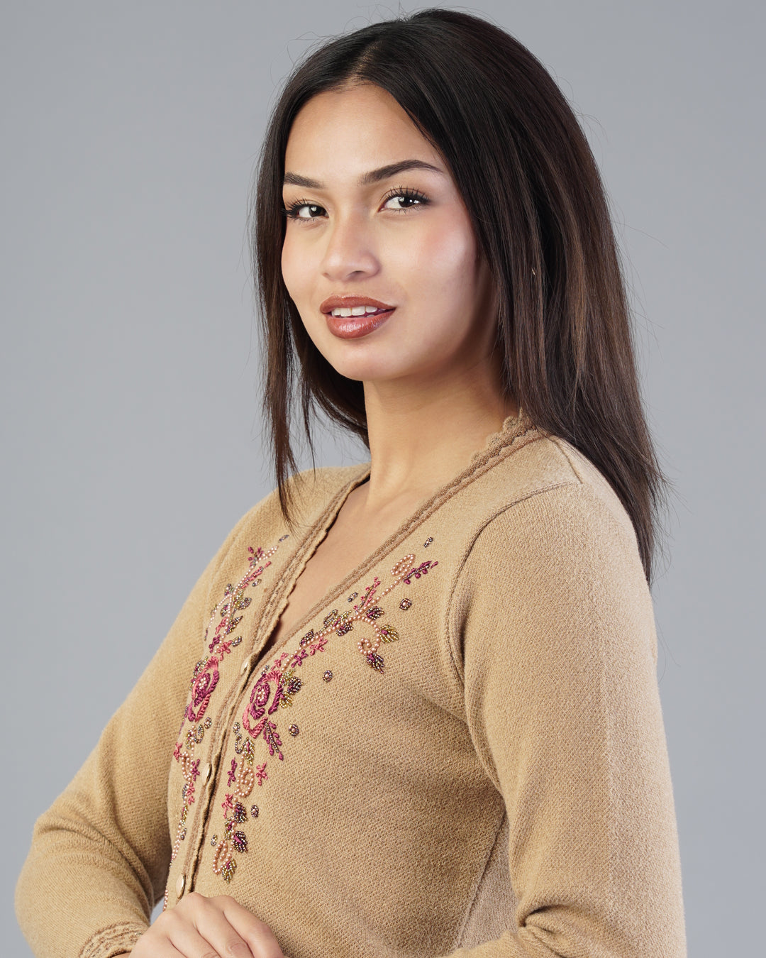 Nadia Embroidered Cardigan