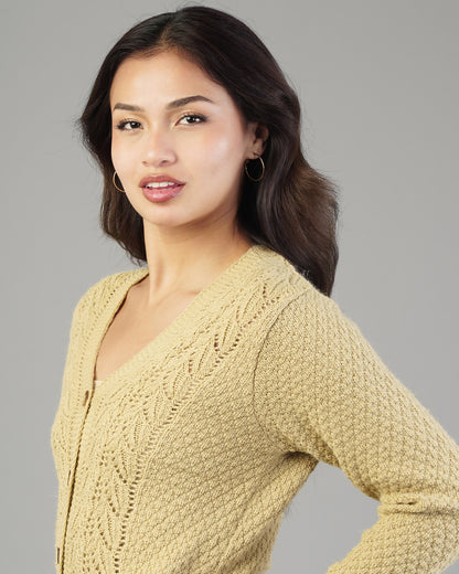 Elena V-Neck Knit Cardigan
