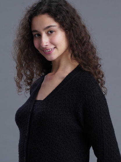 Golden Ember V-Neck CARDIGAN