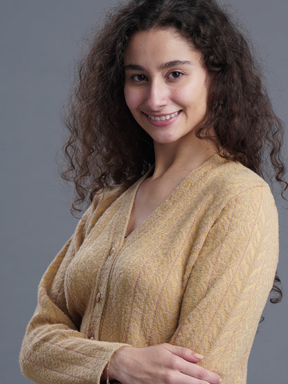  Empress Weave V-Neck Cardigan