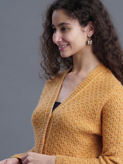 Golden Ember V-Neck CARDIGAN