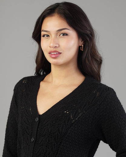 Elena V-Neck Knit Cardigan