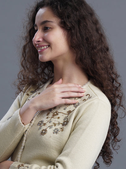 Twilight Bloom Jacquard Cardigan