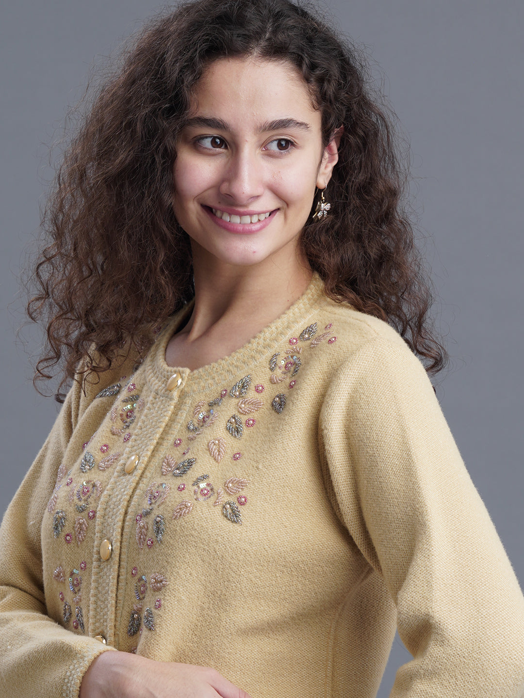  IvoryTide Jacquard Cardigan