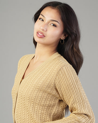 Dalia V-Neck Knit Cardigan