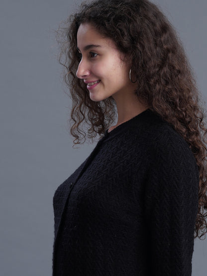 Snug Loop Round-Neck Cardigan