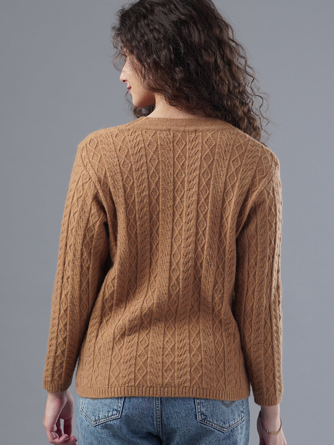 Virsa Cozy Cable Knit Cardigan