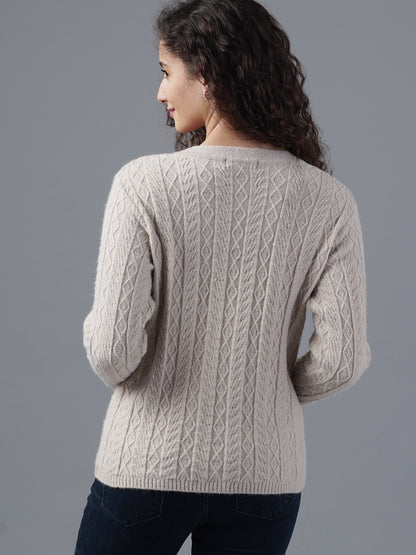 Virsa Cozy Cable Knit Cardigan