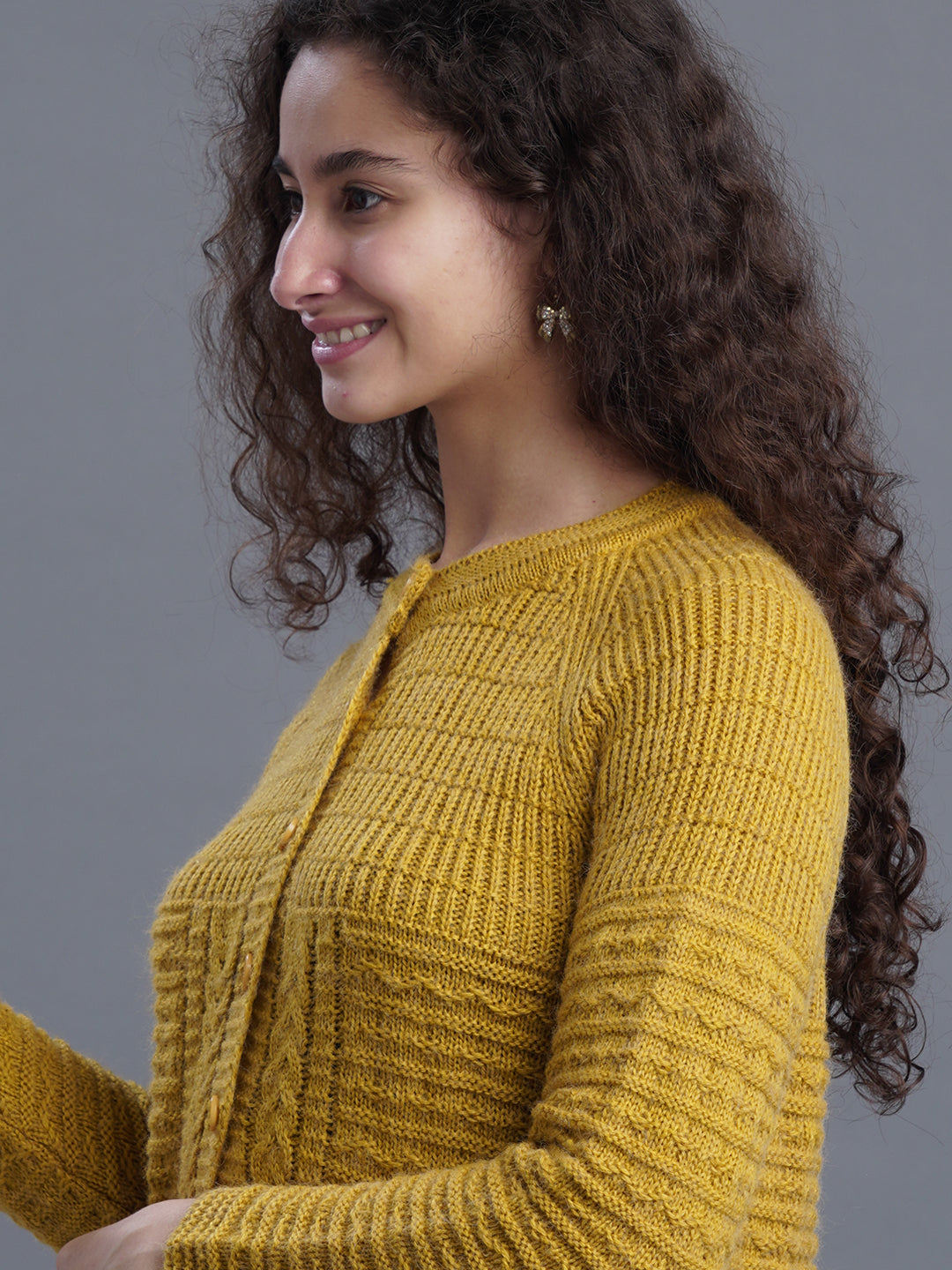  Everyday Bloom Round-Neck Cardigan