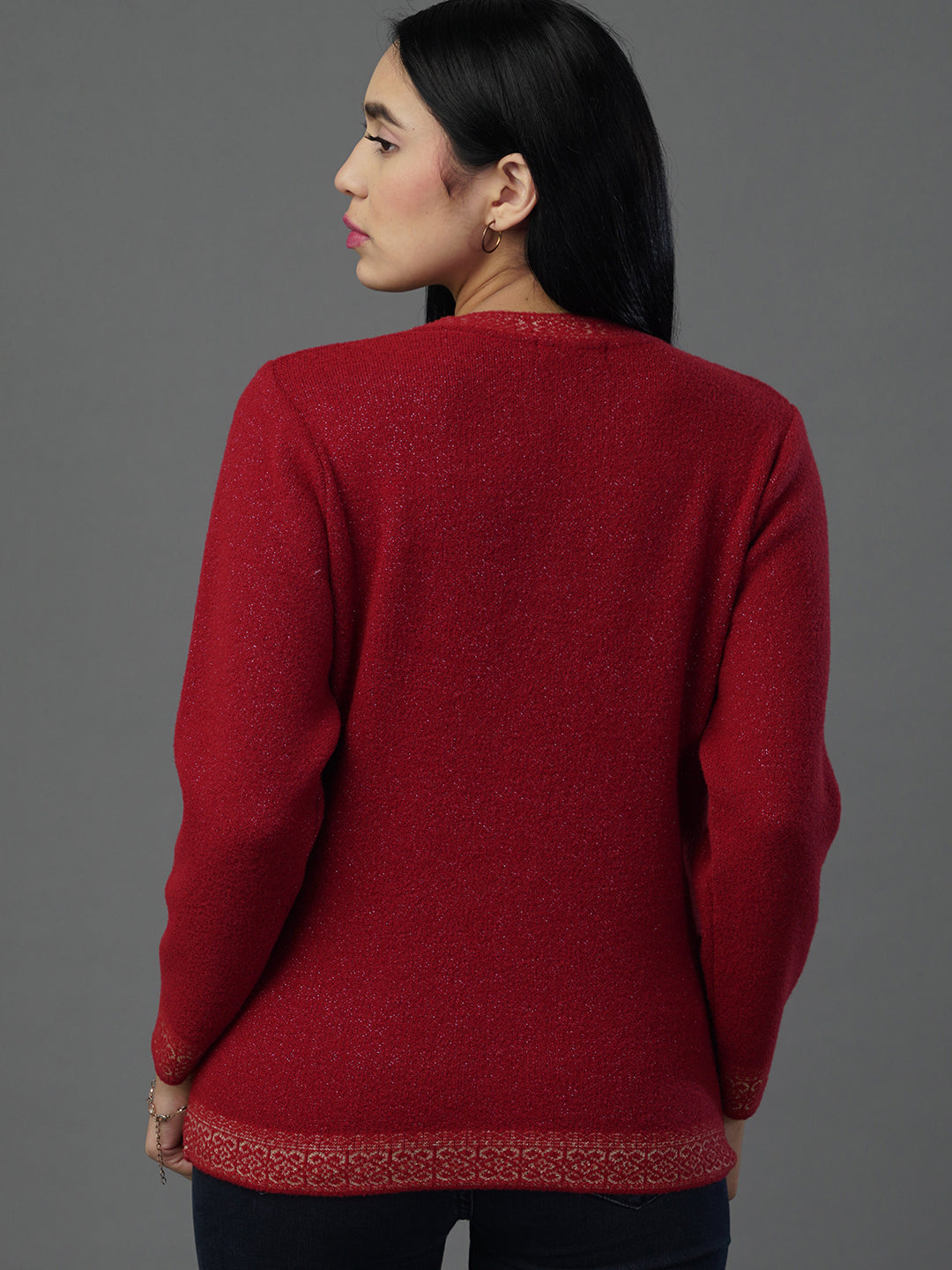 The Scarlet V-Neck Statement